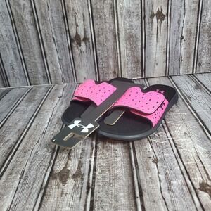 Under Armour Youth UA G Ignite Pro SL 302039-001 Slides Pink Size 4Y